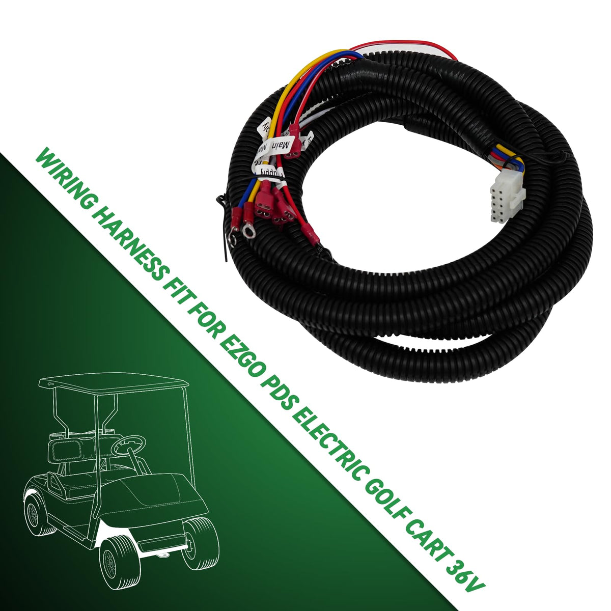 XUANYUDG0769 one year warranty included with EZGO PDS wiring harness