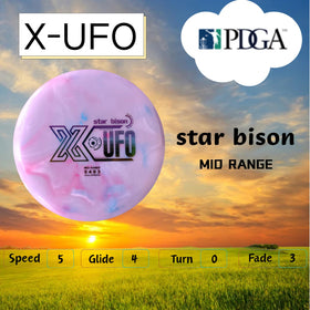X-UFO Star Bison driver in pink-white for long flights.