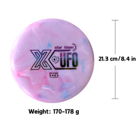 X-UFO Star Bison putter in pink-white tones for accurate putting.