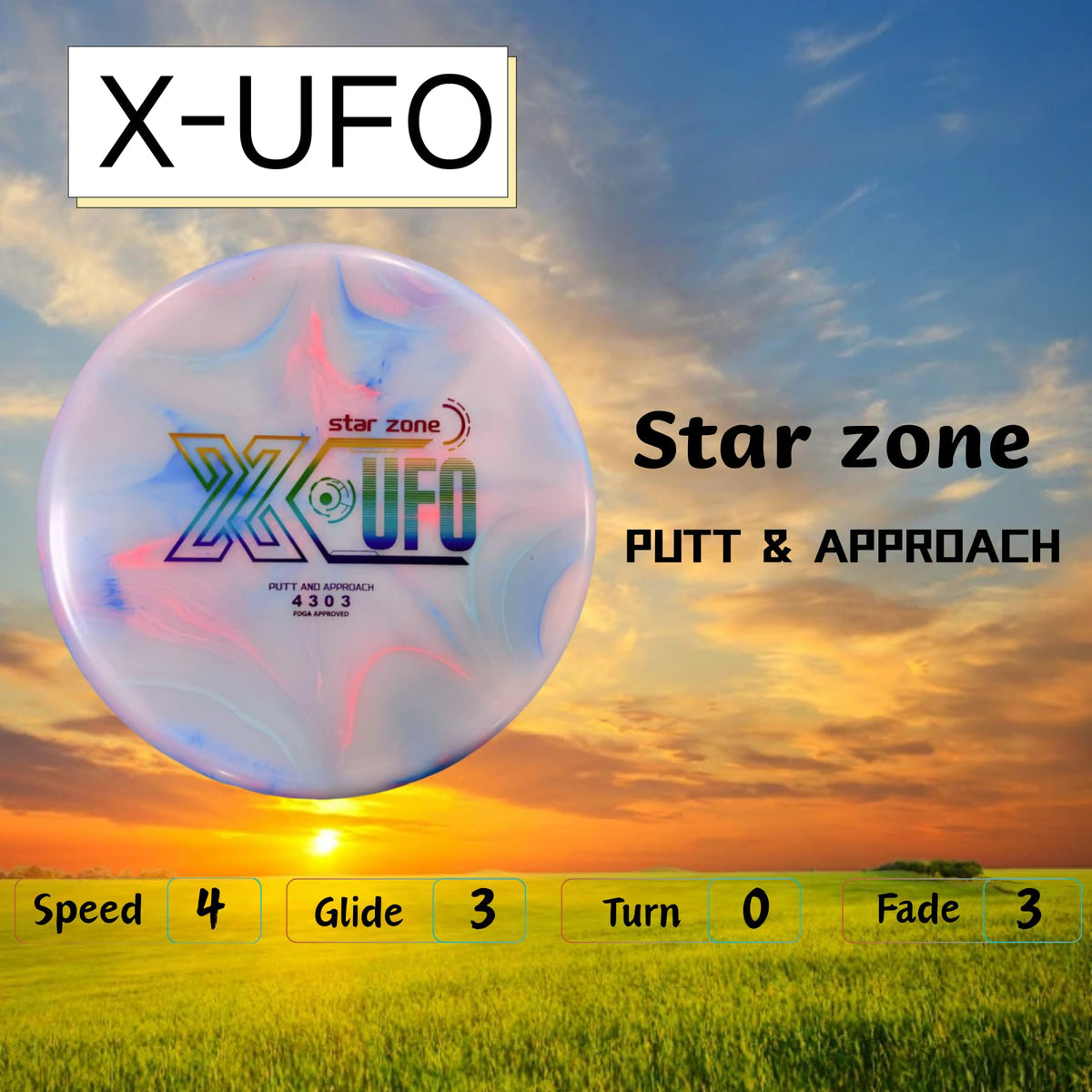 X-UFO Star Zone midrange with smooth grip and control.