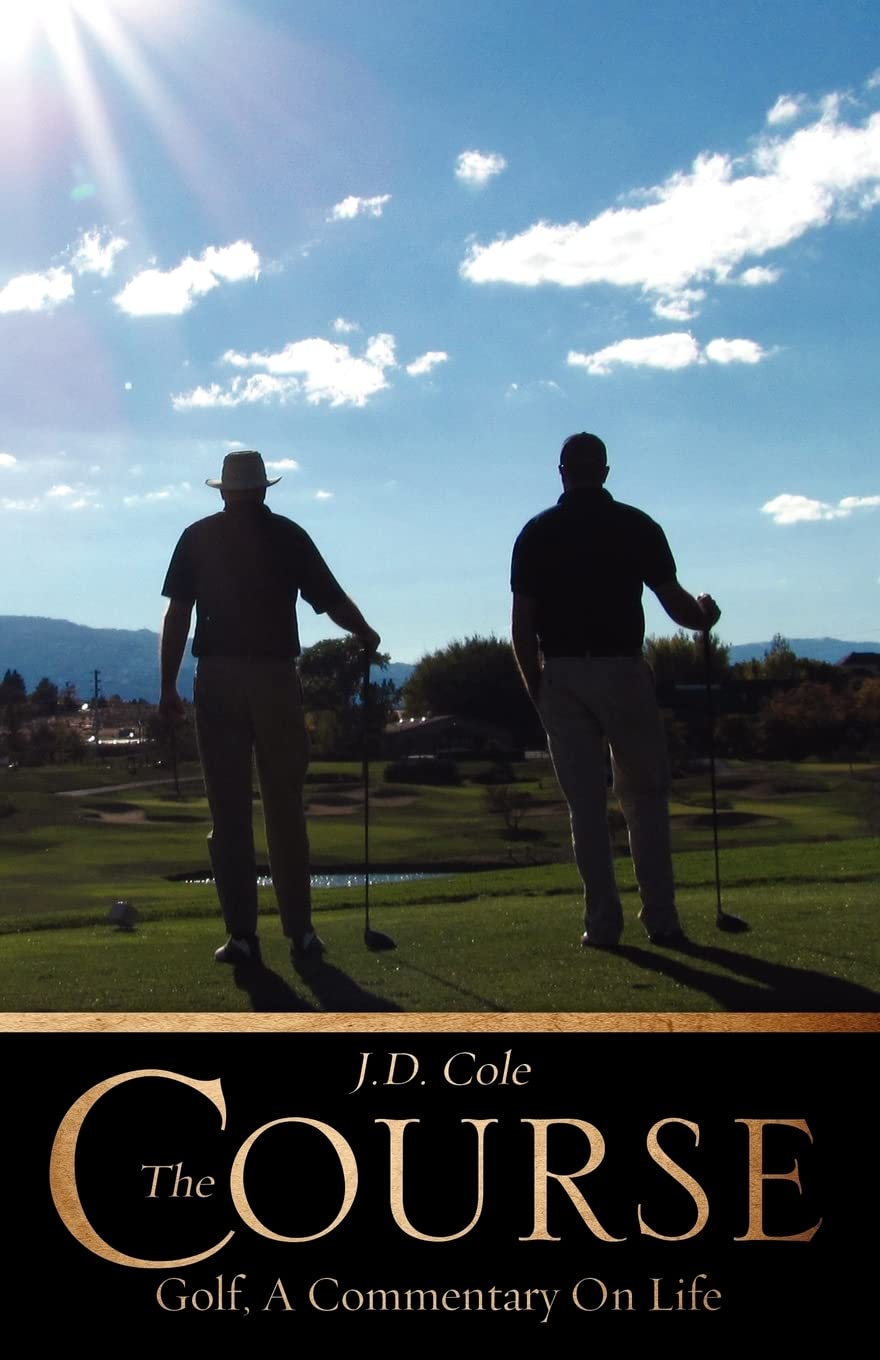 Xulon Press The Course book cover featuring a golfer on the course, ideal for devotional reading