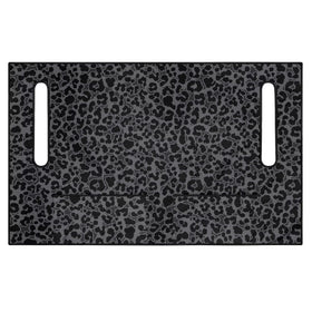 Xumfabuy black cheetah print seat towel keeps seats dry and protected.