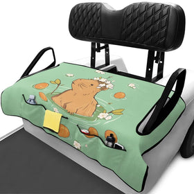 Xumfabuy capybara golf cart seat cover protecting two-person seats