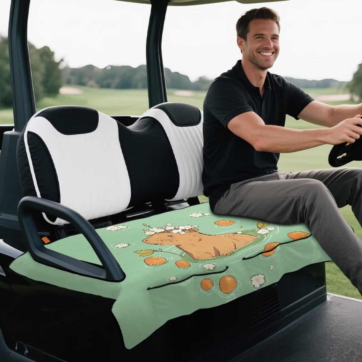 Xumfabuy non-slip golf cart seat adds stability on rides
