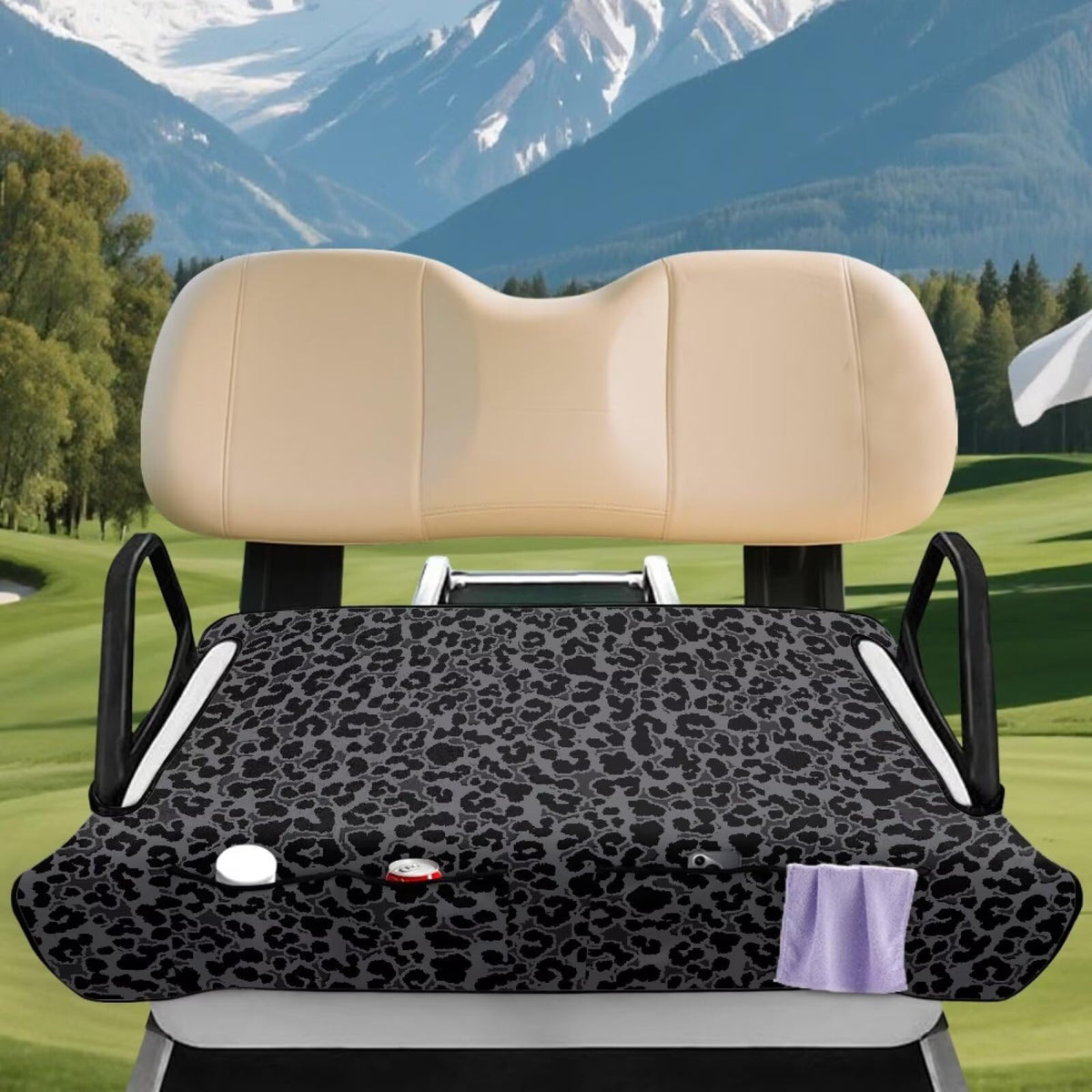 Xumfabuy warp-knitted terry cloth seat cover provides soft comfort and durability.