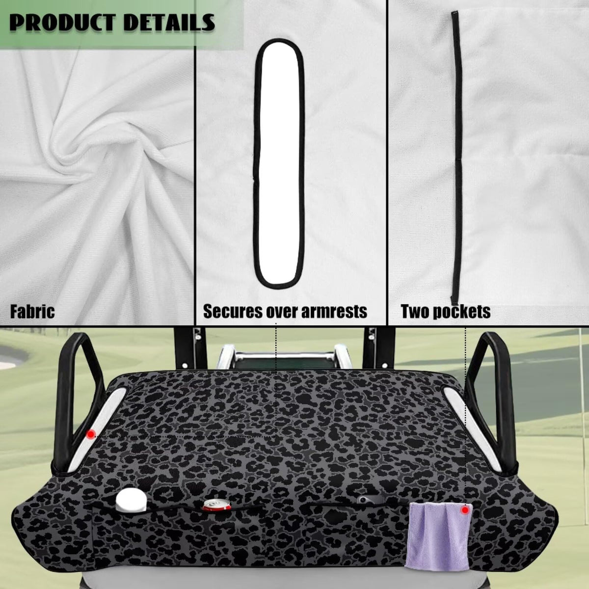 Xumfabuy waterproof and breathable fabric protects seats in sun or rain.