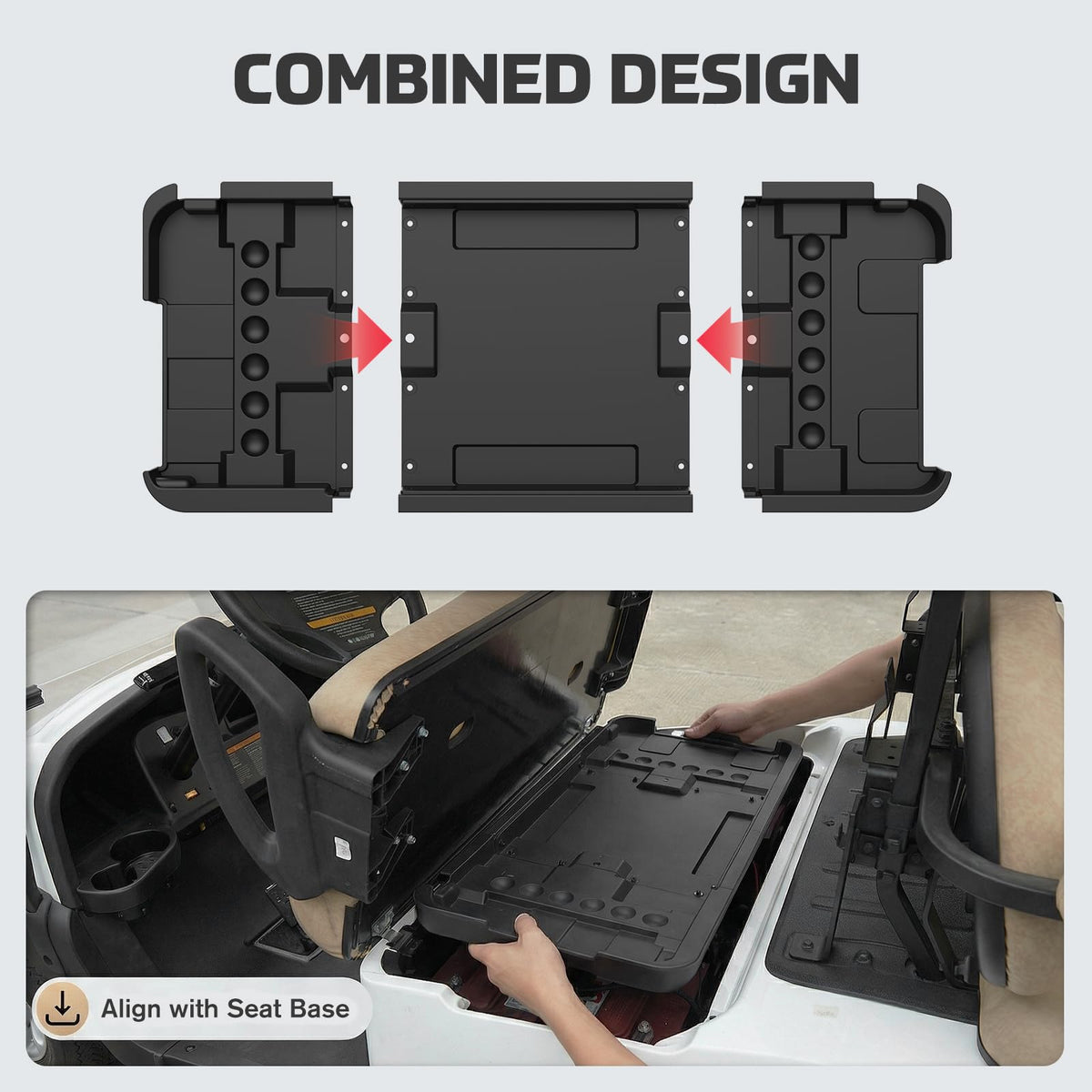 Easy-clean removable tray from XUTVOTOR simplifies maintenance after rides.