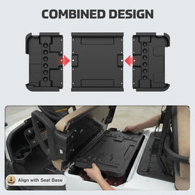 Easy-clean removable tray from XUTVOTOR simplifies maintenance after rides.
