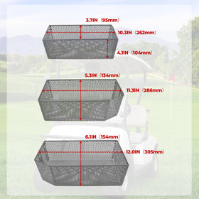 XUTVOTOR front inner dash tray helps organize items during golf cart rides.