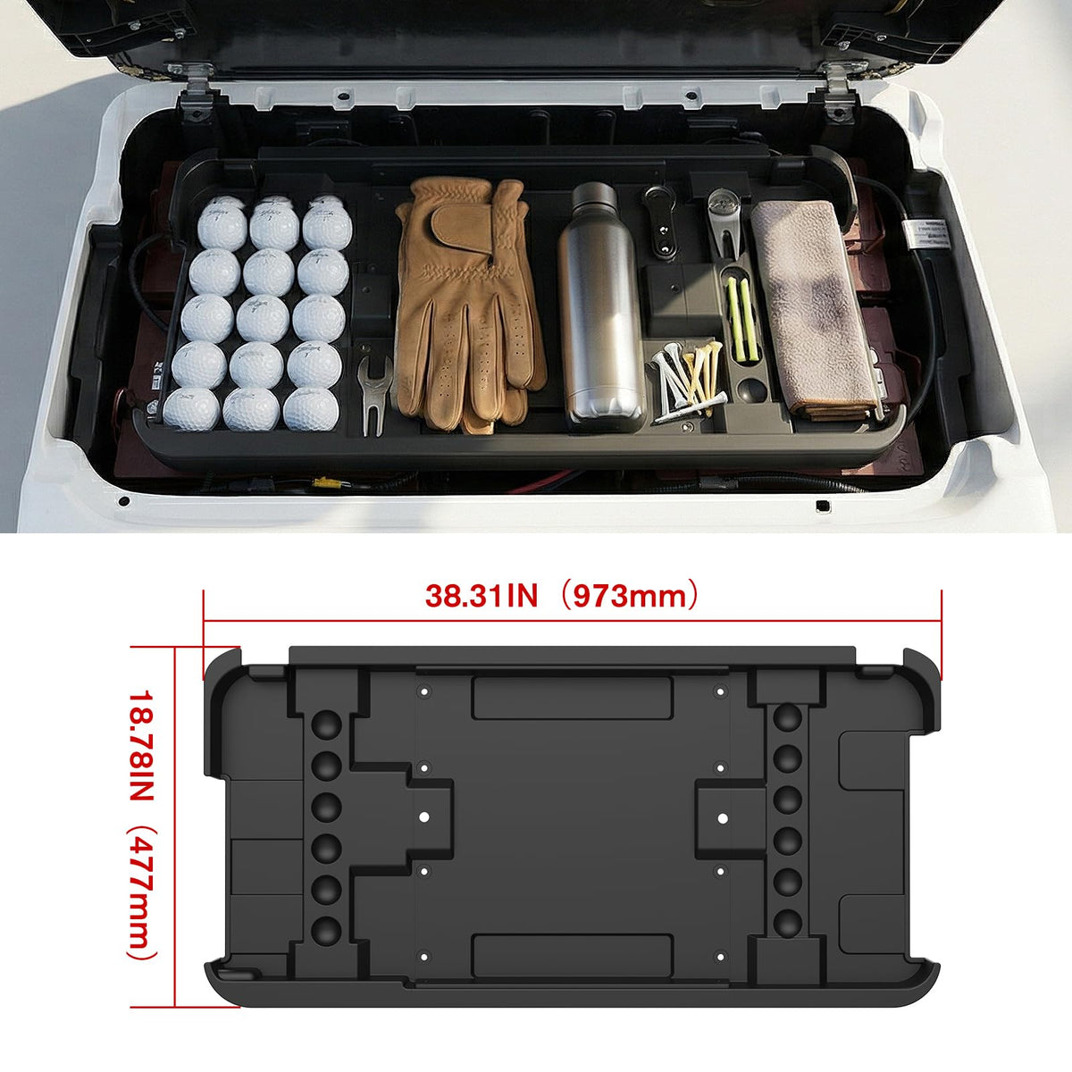All mounting hardware included with XUTVOTOR under-seat tray kit.