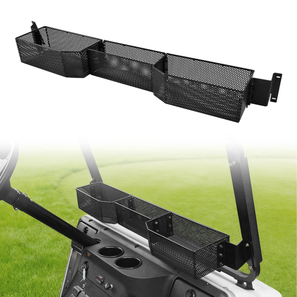 XUTVOTOR inner front storage basket for EZ-GO RXV keeps essentials within reach.