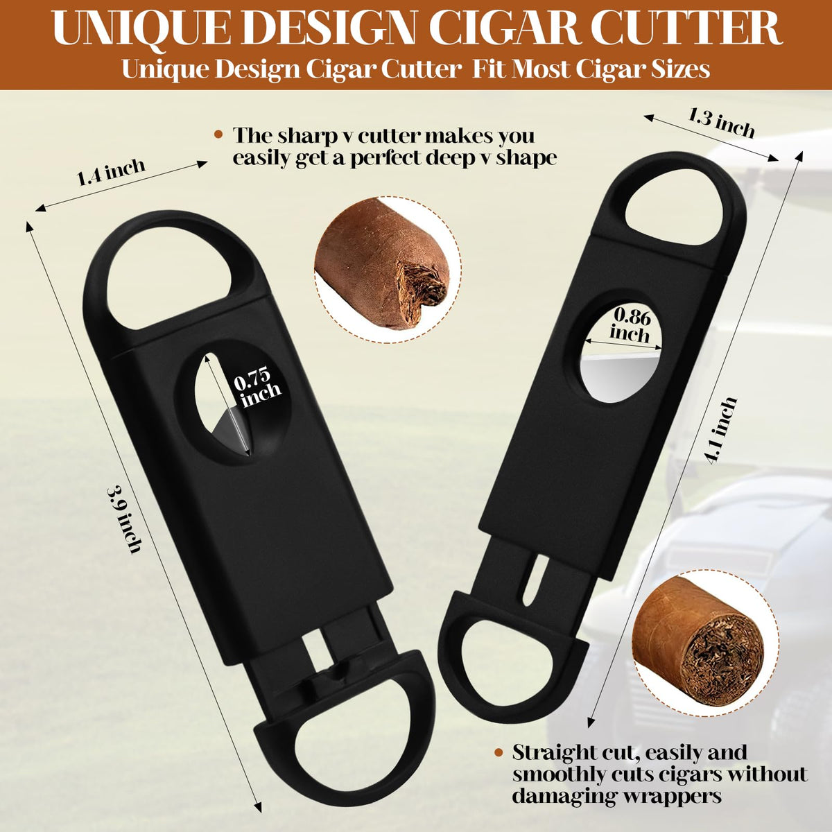 XUYUZDQ 30-50 ring gauge compatible cigar holder