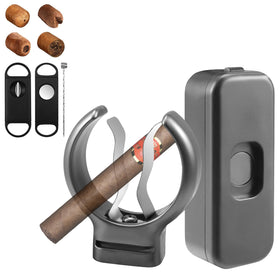 XUYUZDQ magnetic golf cigar holder clip securing a cigar on a cart
