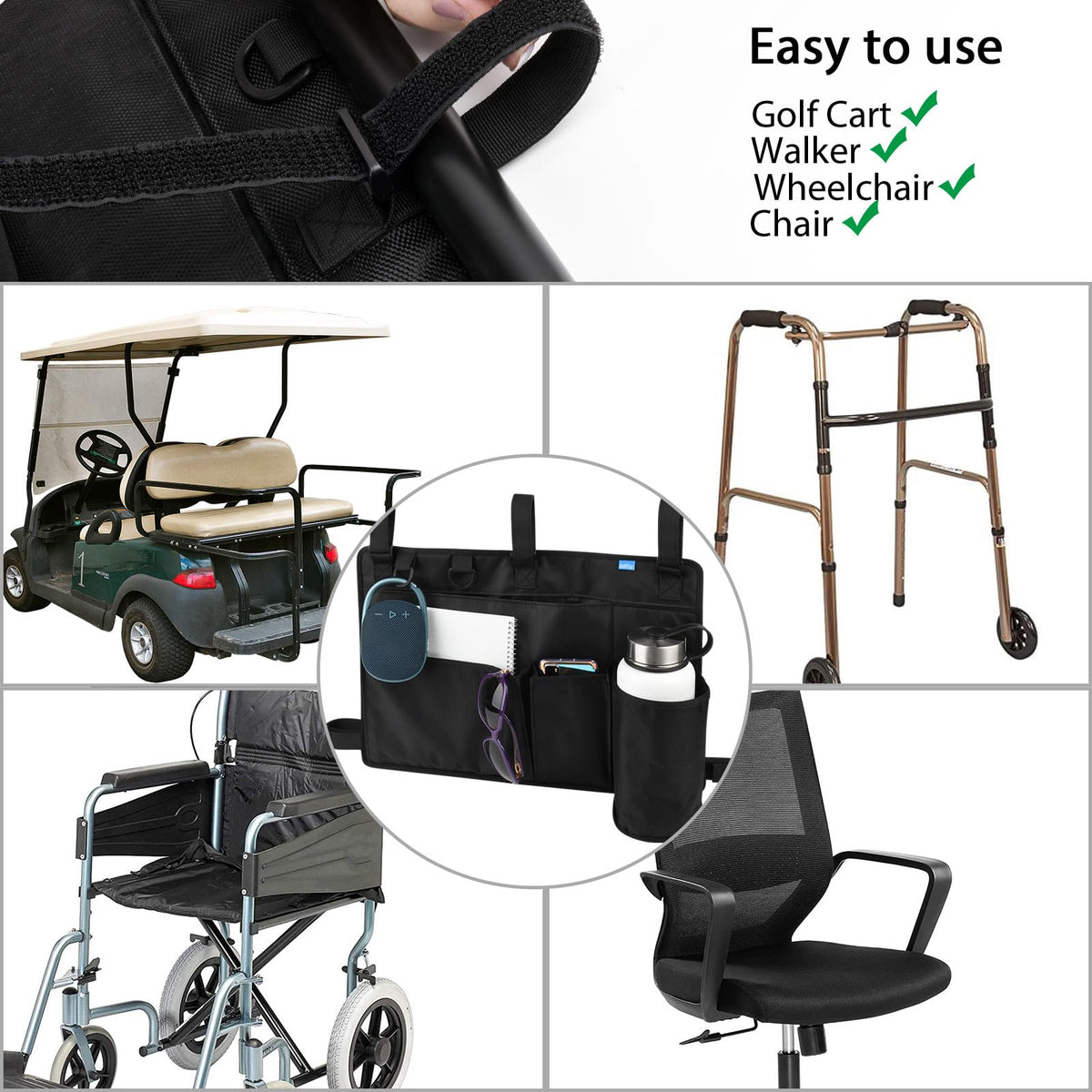 Xxerciz armrest bag with laptop pocket keeps devices safe during the ride.