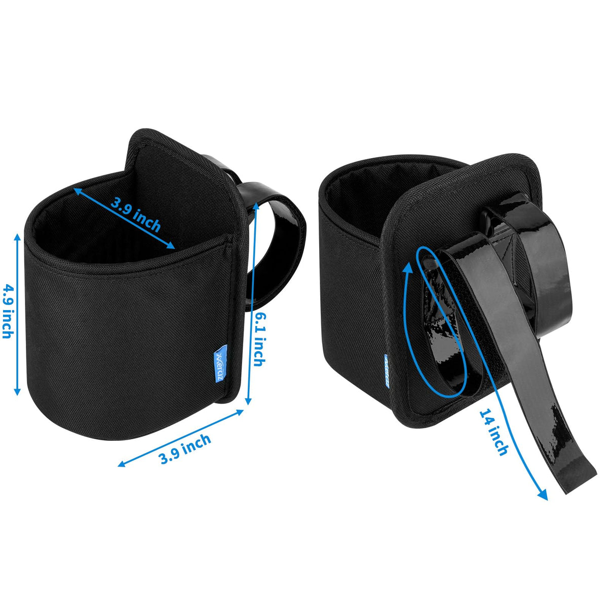Xxerciz bike cup holder crossbar strap allows hands-free hydration