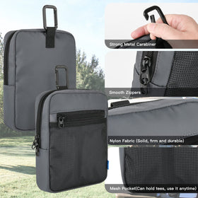 Mesh pocket ready for quick-access breathable storage.