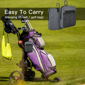 Close-up of zippered pocket detail keeps items secure.