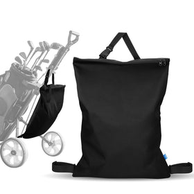 Xxerciz golf push cart storage bag attached to cart showing extra space
