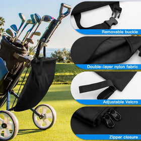 Xxerciz storage bag side view on a golf cart