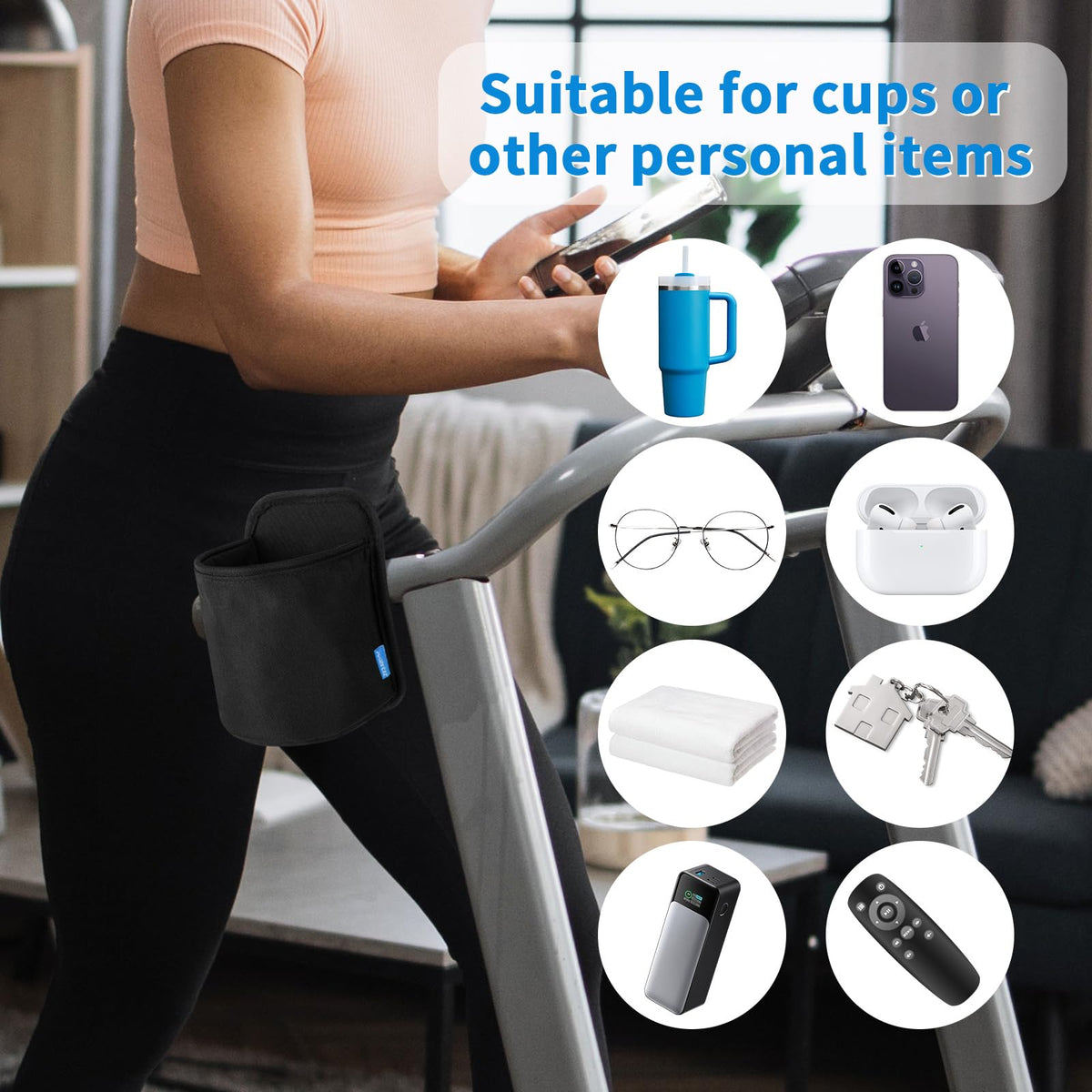 Xxerciz stroller bottle holder crossbar strap enables on-the-go hydration