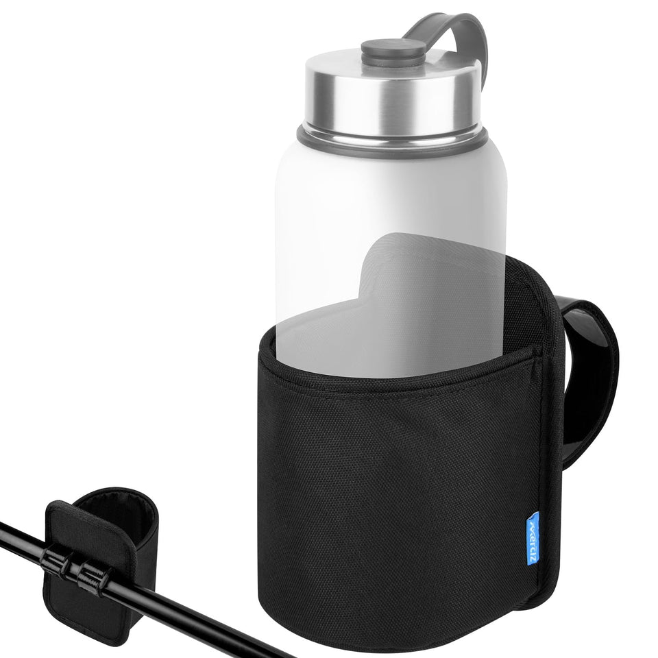 Xxerciz treadmill cup holder with crossbar strap keeps drinks secure during workouts