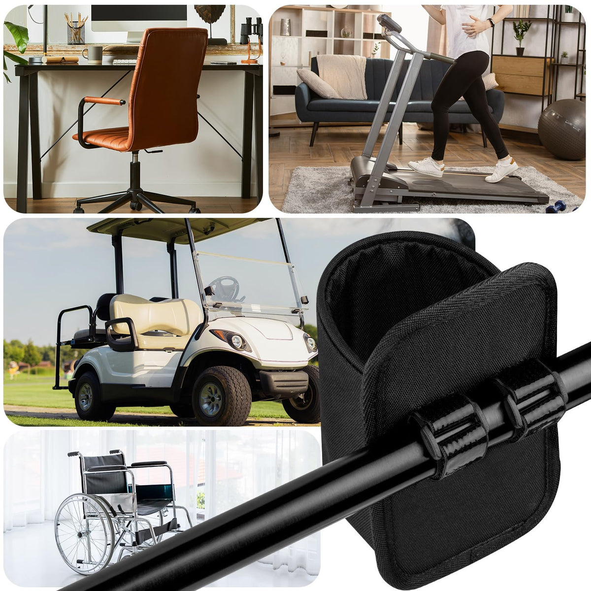 Xxerciz walker cup holder crossbar keeps beverages accessible