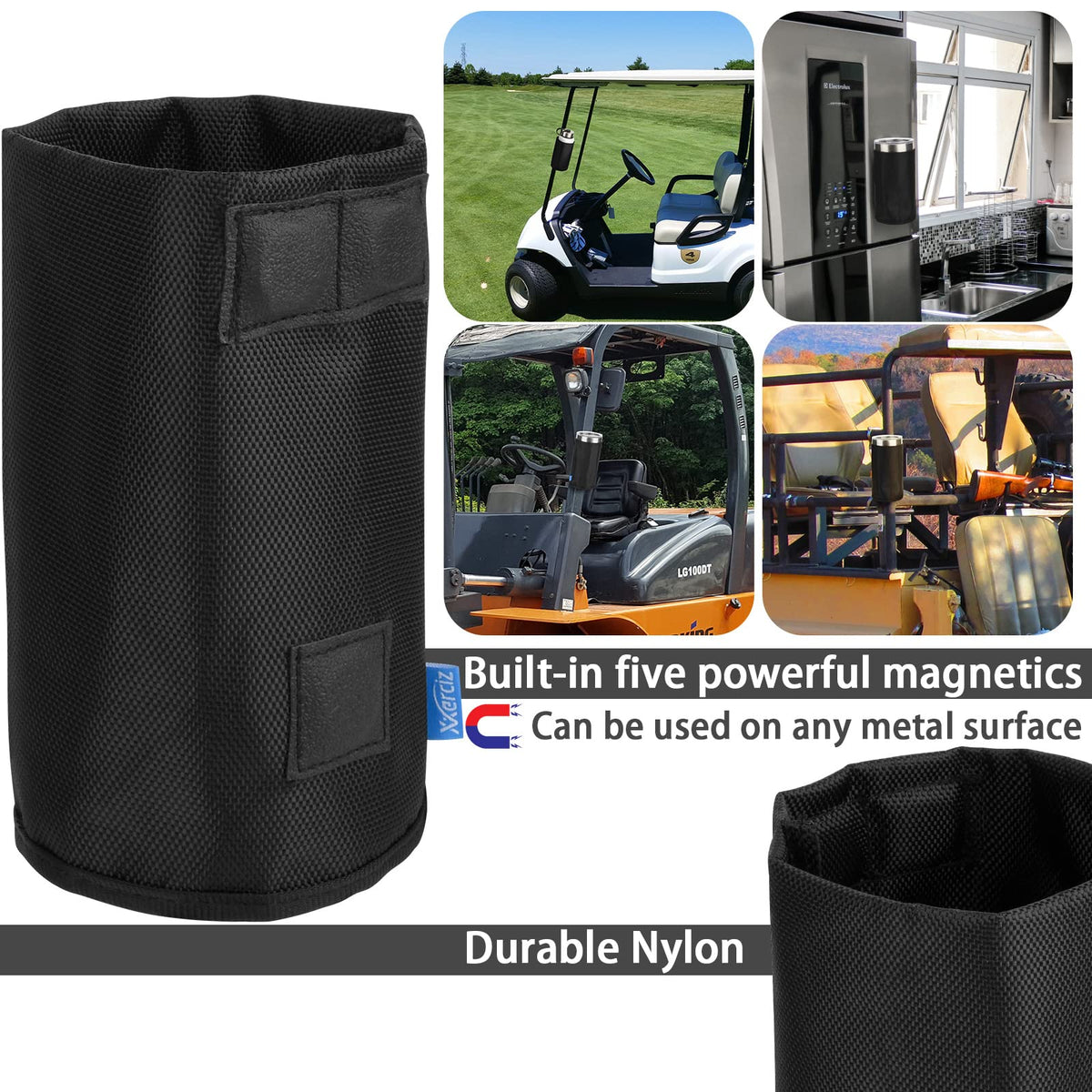 xxerciz water bottle holder magnet attached to metal surface for hydration