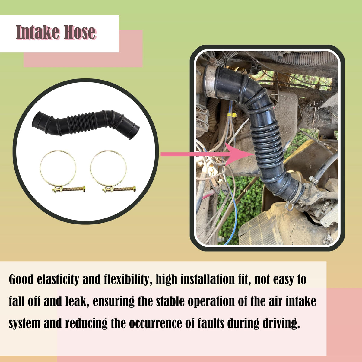 xyocx intake hose Carryall 500 Turf maintains reliable air intake.