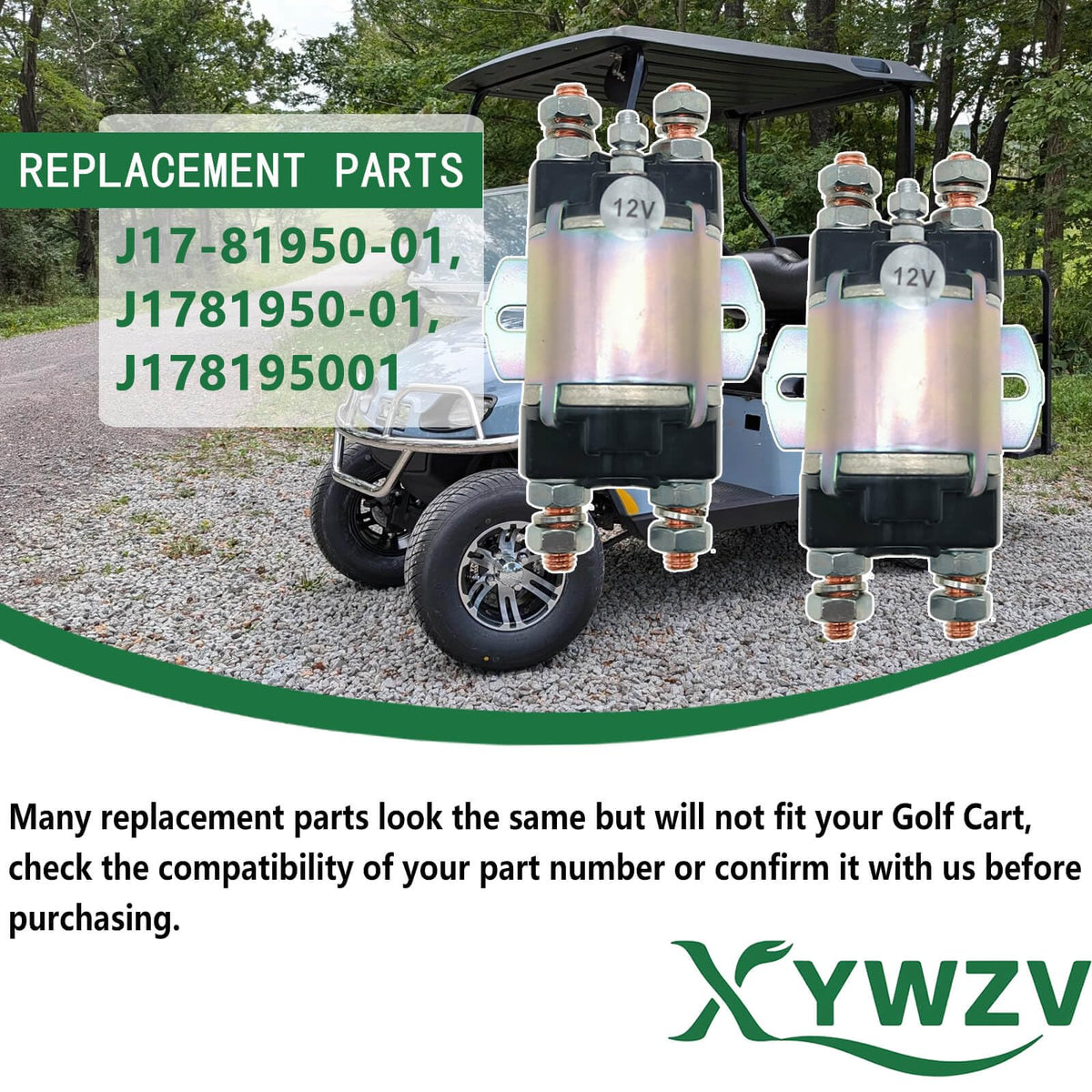 XYWZV 12V 6-terminal solenoid close-up highlighting durable design