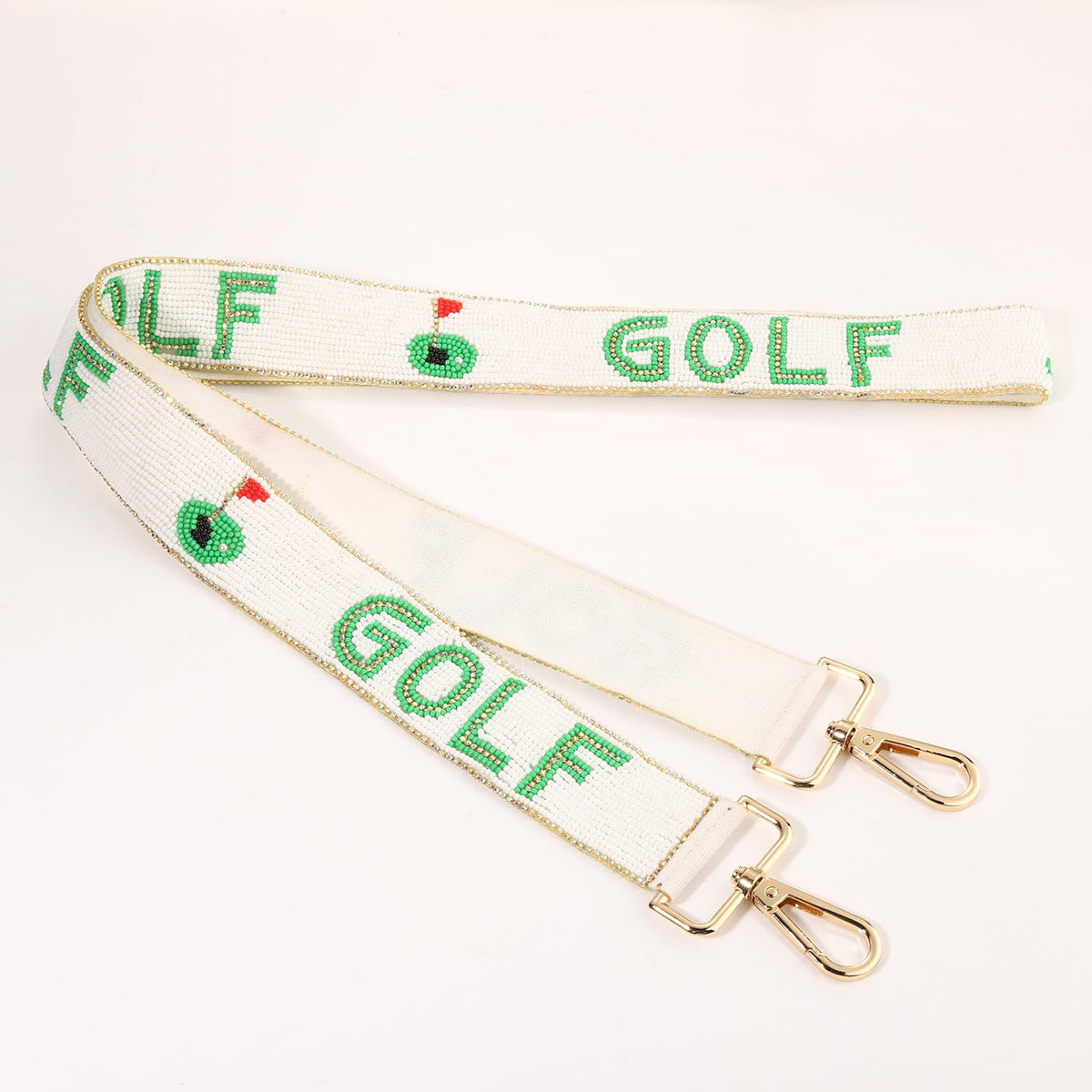 YAHPERN golf-cart motif strap adds playful flair to any bag