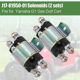 Yainetan J17-81950-01 solenoids mounted on golf cart wiring for direct-fit replacement