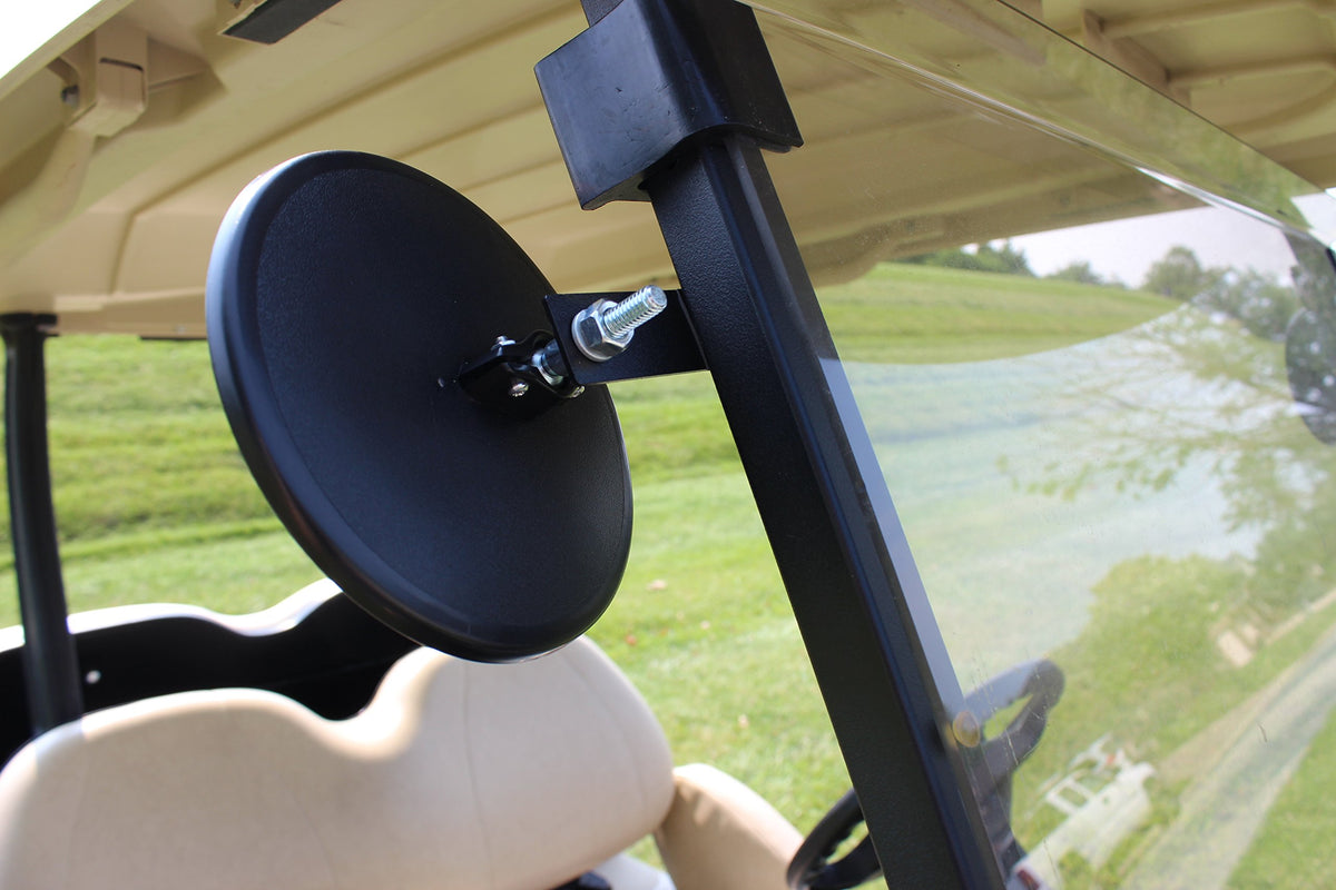 Yamaha 6in mirrors with bracket allow quick, secure installation.