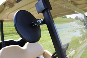 Yamaha 6in mirrors with bracket allow quick, secure installation.