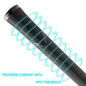 YAMATO jumbo core 0.58-inch grip offers a comfortable hold.