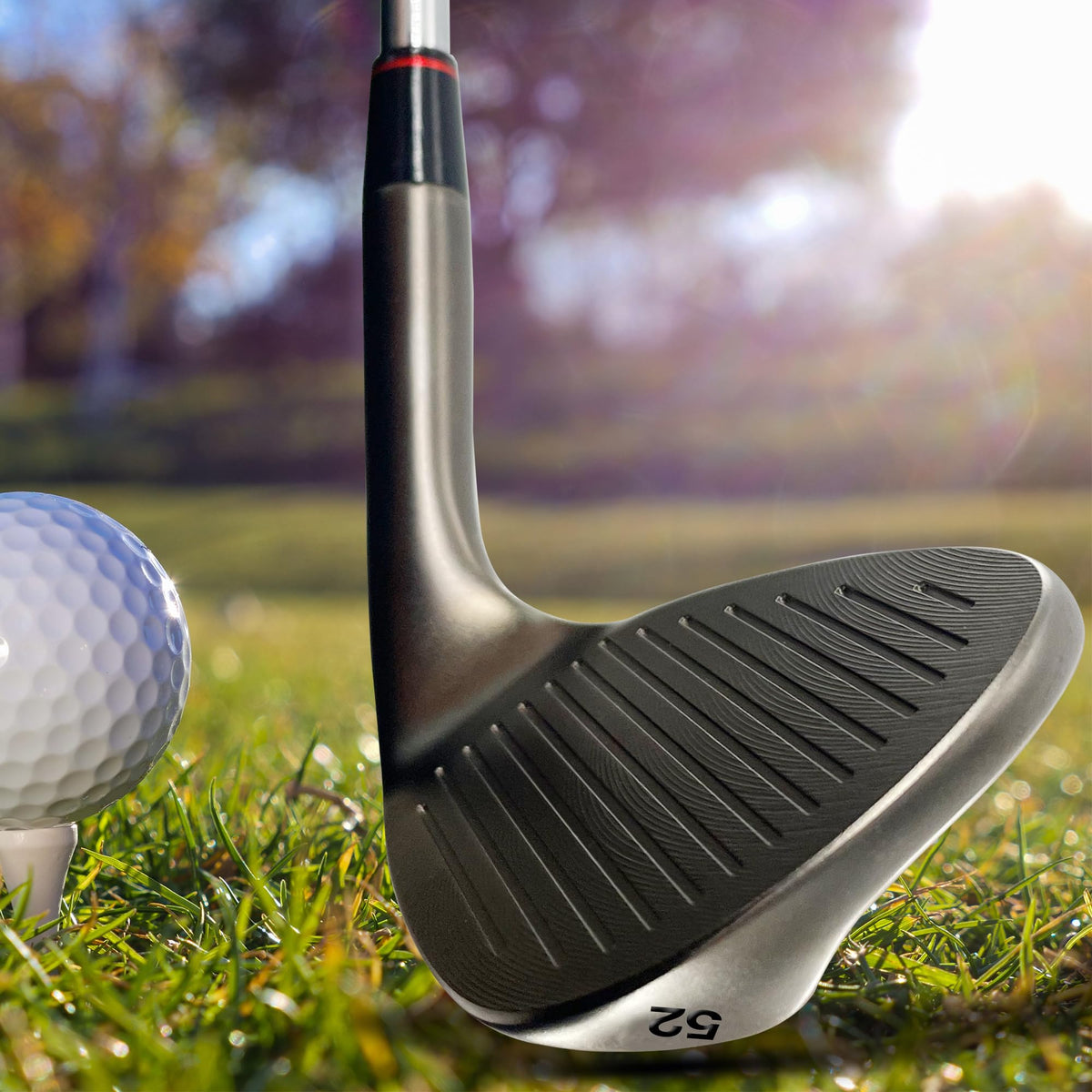Yamato forged wedge with CNC milled grooves for consistent spin.