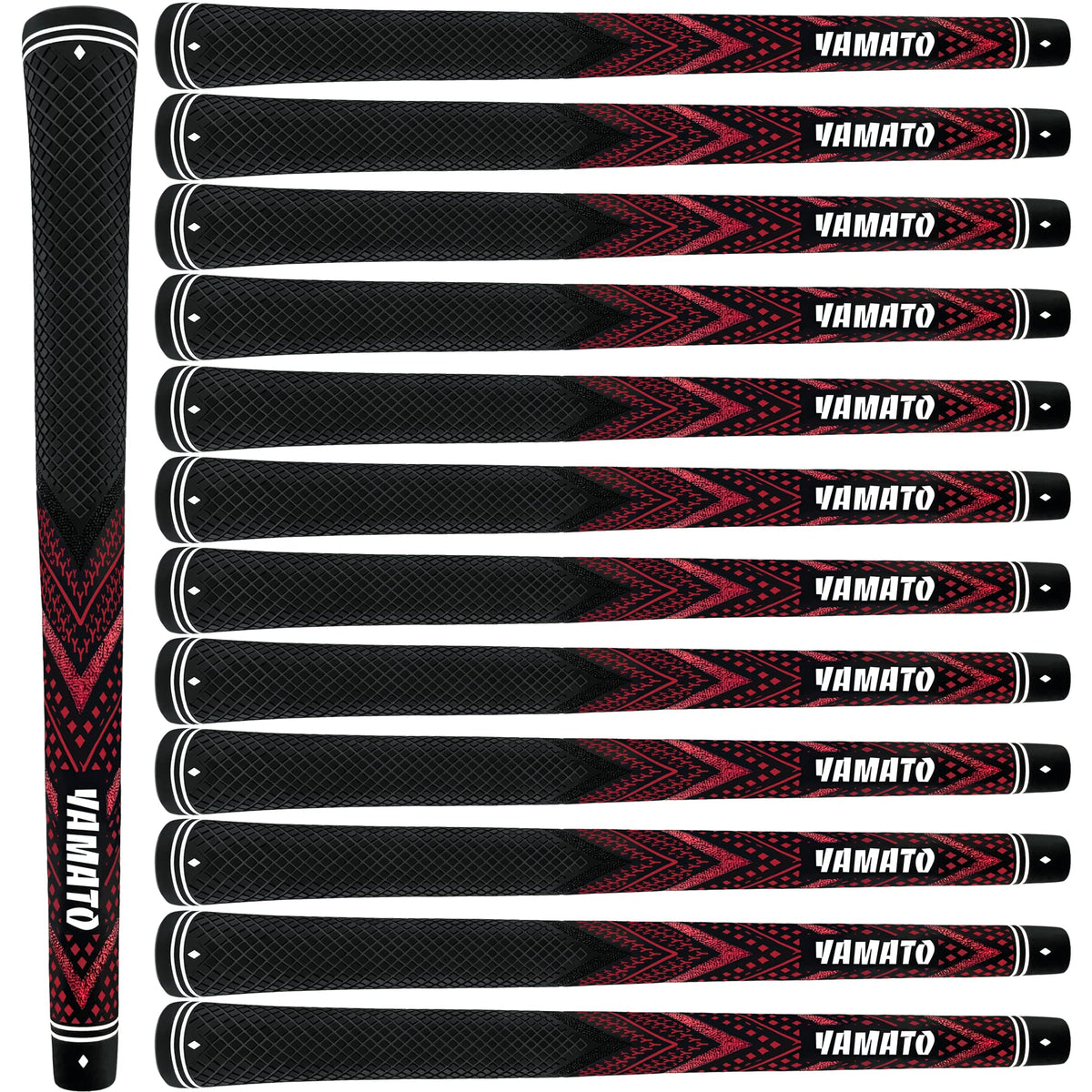 Yamato golf grips, 13-pack midsize, for consistent control in all conditions.