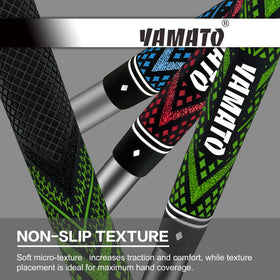 Yamato 13-pack standard golf grips for solid grip and responsive feel.