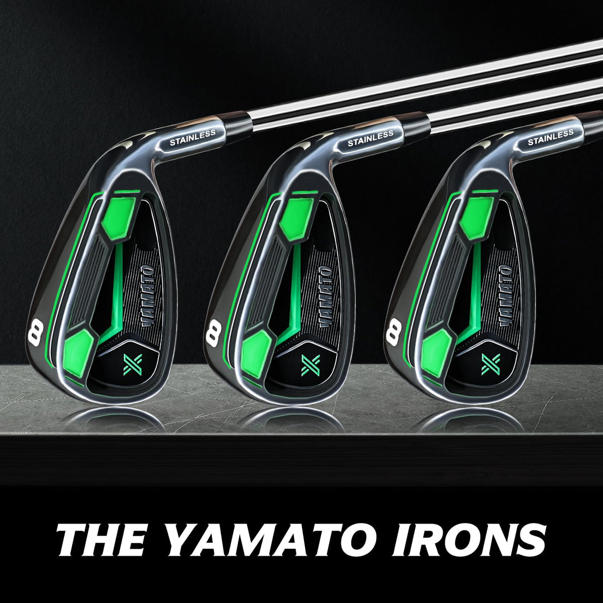 Ergonomic grip on Yamato irons provides secure, comfortable holds during long rounds.