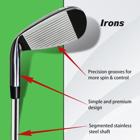 Sleek design of Yamato irons adds a premium look at address and on the course.