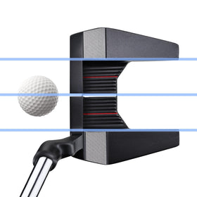 Yamato Golf Putter close-up of face-milled pattern for true roll and control.