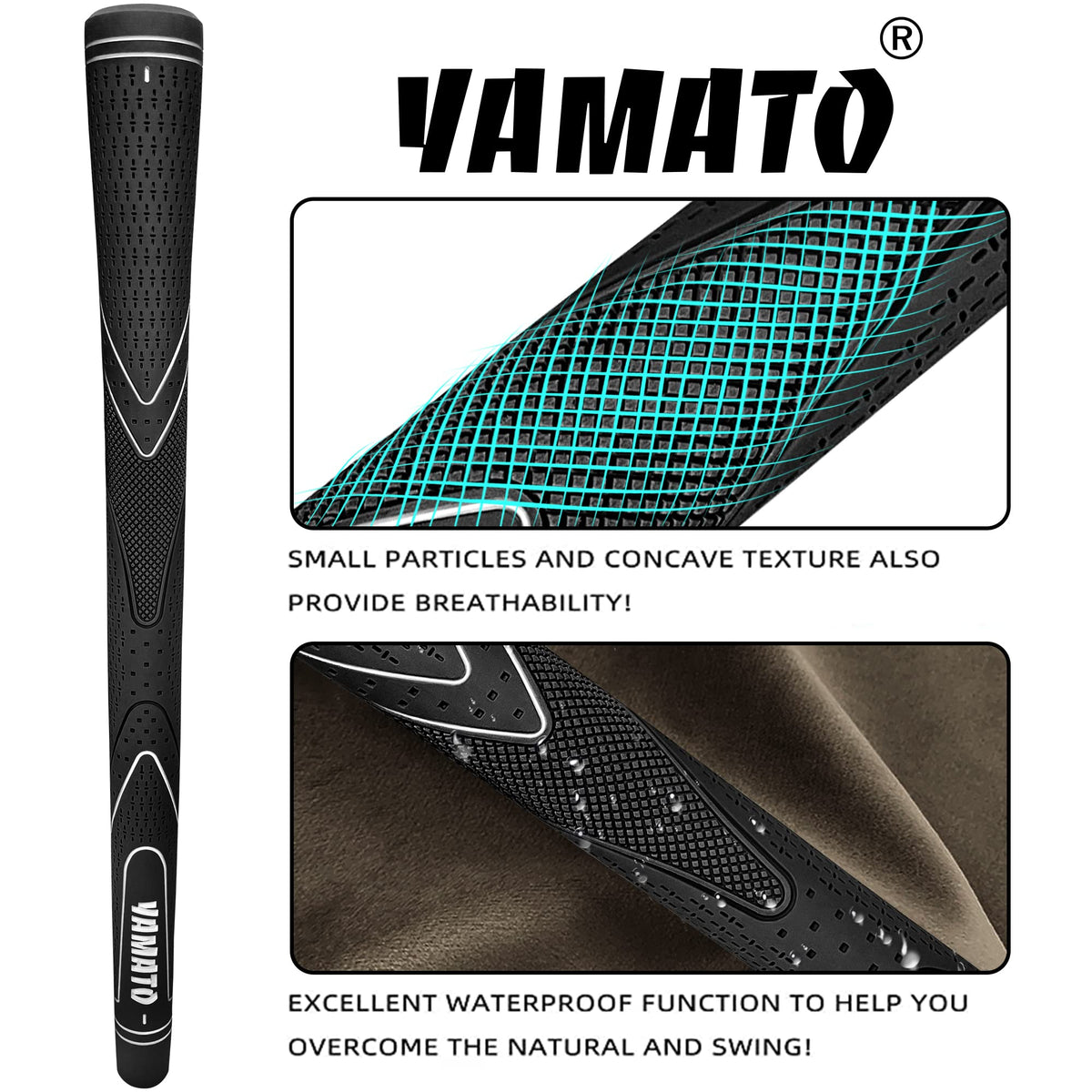 Yamato youth grips are easy to install, saving time on the course