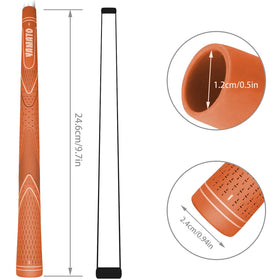 Yamato junior golf grips on club ensure consistent swings on the course.