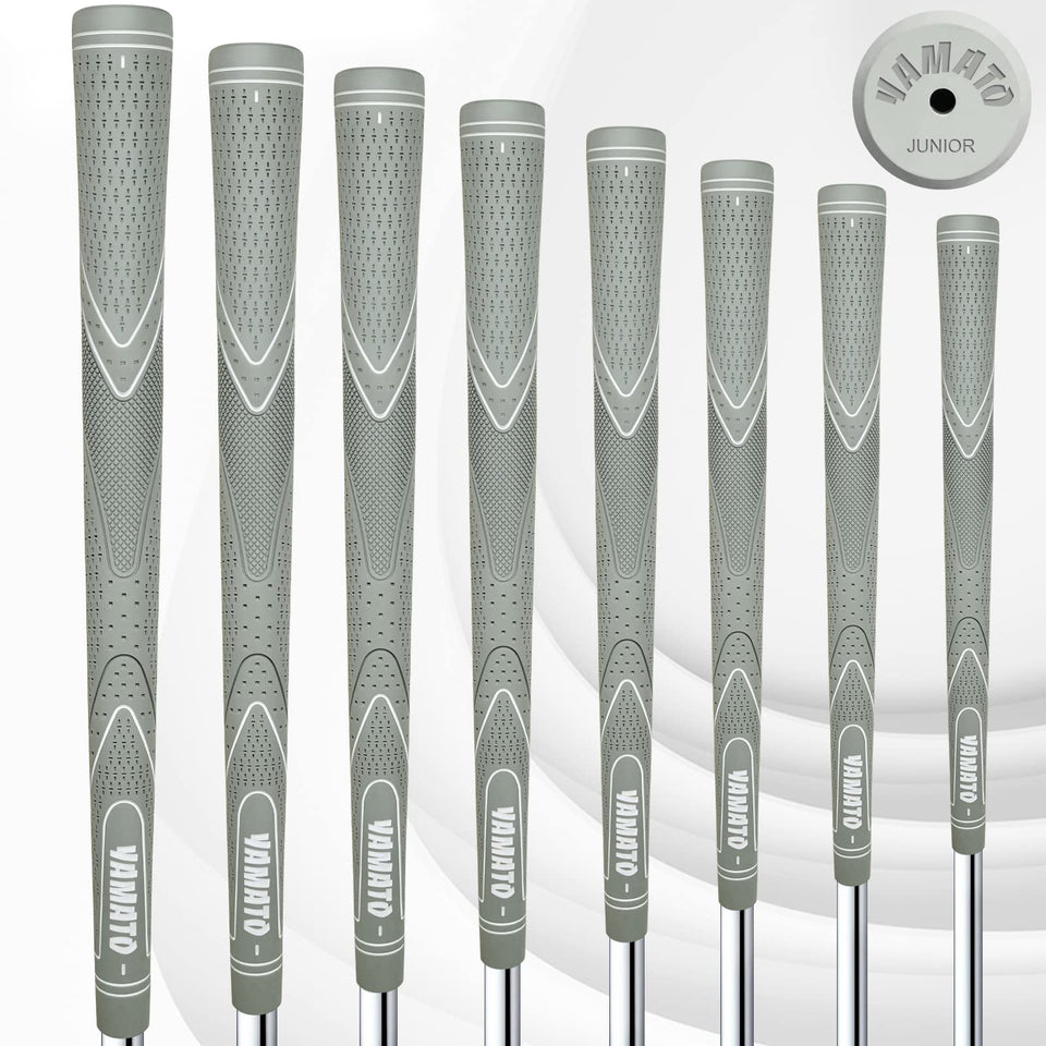 Yamato Junior Golf Grips texture close-up showing non-slip control for young players.