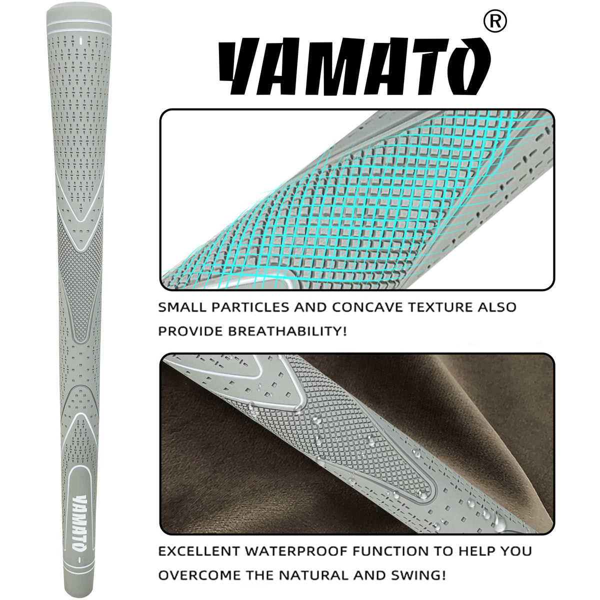 Yamato Junior Grips fit standard junior shaft cores at .500 inch.