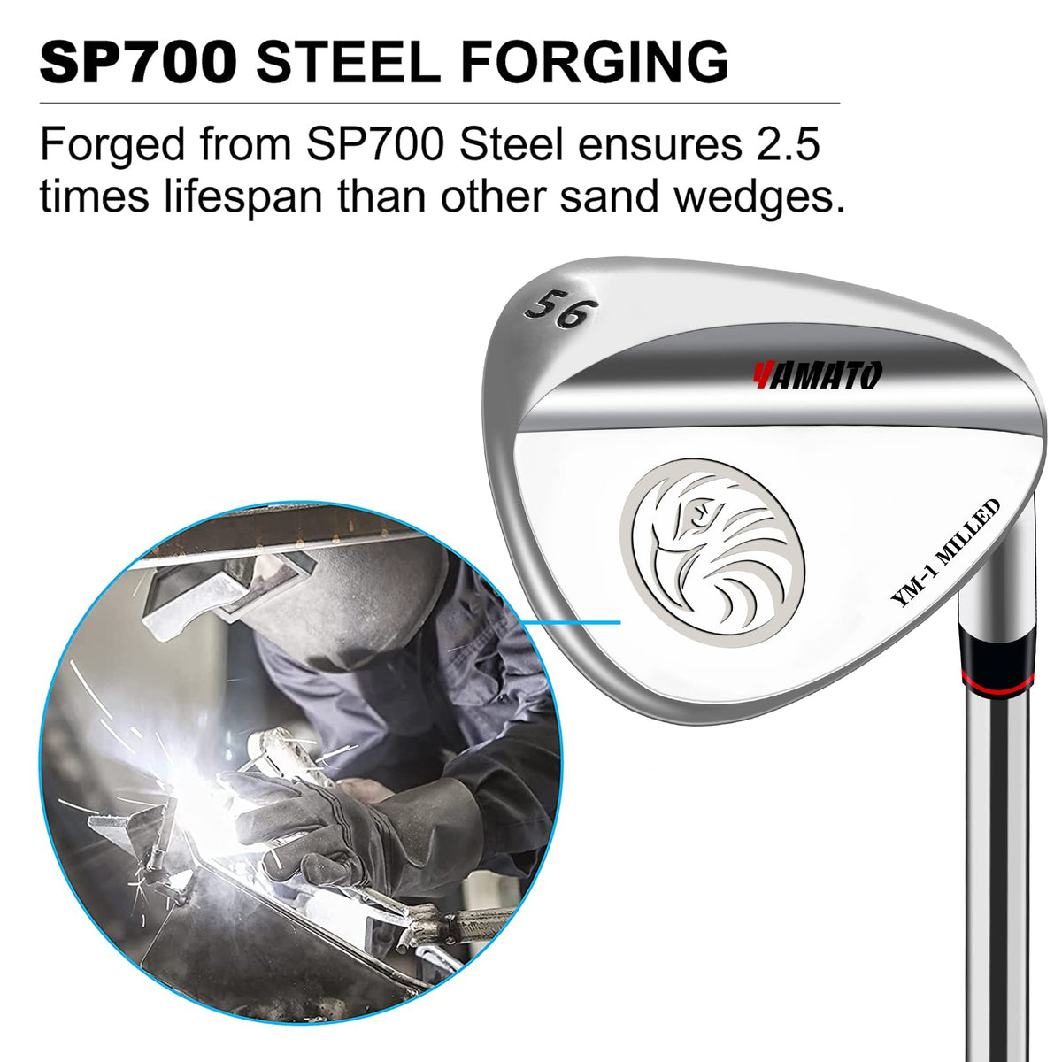 Yamato wedge tarnish finish look provides unique style with durable performance options