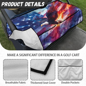 Yaosyuorus universal fit seat cover for 2-person golf carts is easy to install.