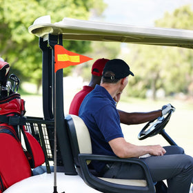 YARNOW golf cart clip flag boosts safety and visibility