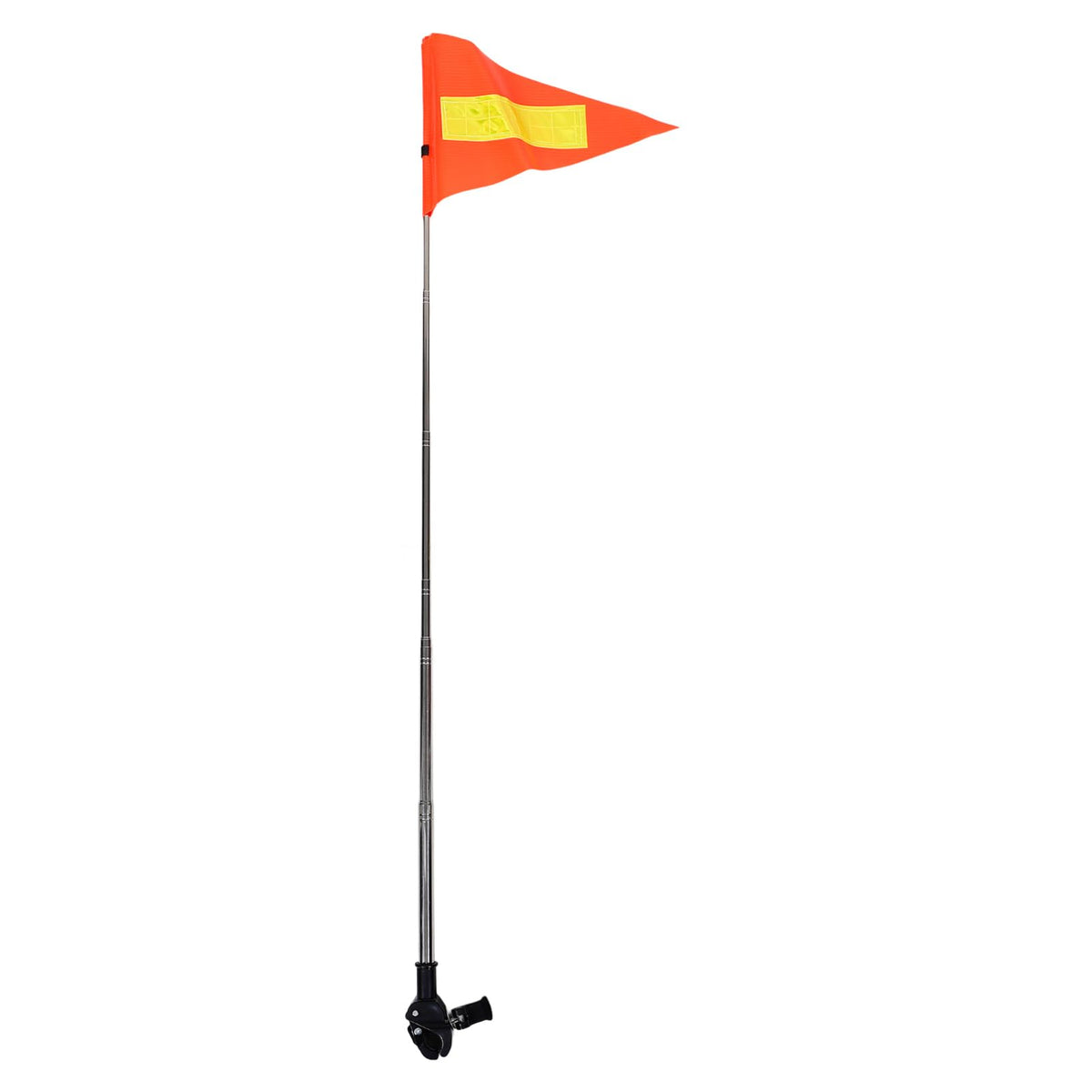 YARNOW orange reflective flag with telescopic pole for golf carts boosts night visibility