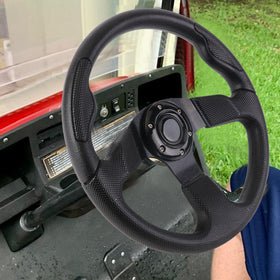 YEHICY ergonomic grip steering wheel improves driving control.