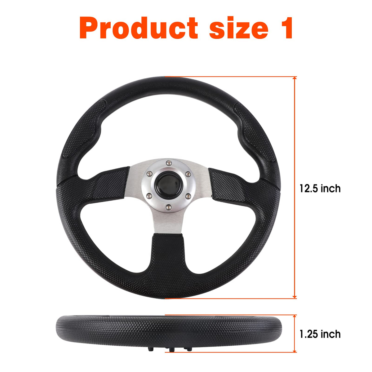 YEHICY ergonomic grip side-view steering wheel supports comfortable long drives